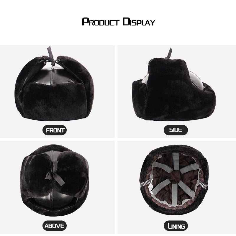 Product Name: Cold-Proof Cotton Hat - Faux Sheepskin Fur