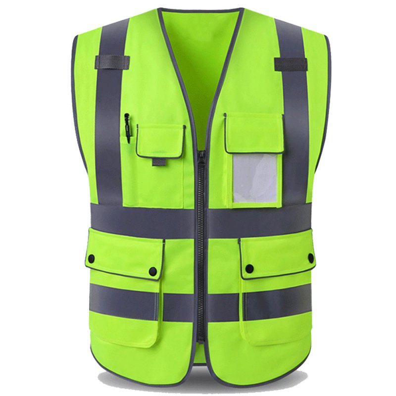 WMS High Visibility Reflective Safety Vest with Pockets