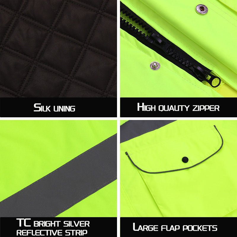 300D Oxford Cloth with PU Waterproof Layer Jacket (Reversible Design)