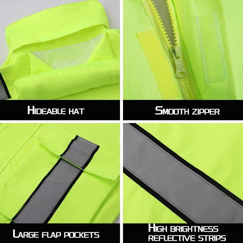300D Oxford Cloth + PU Waterproof Layer (Suit)