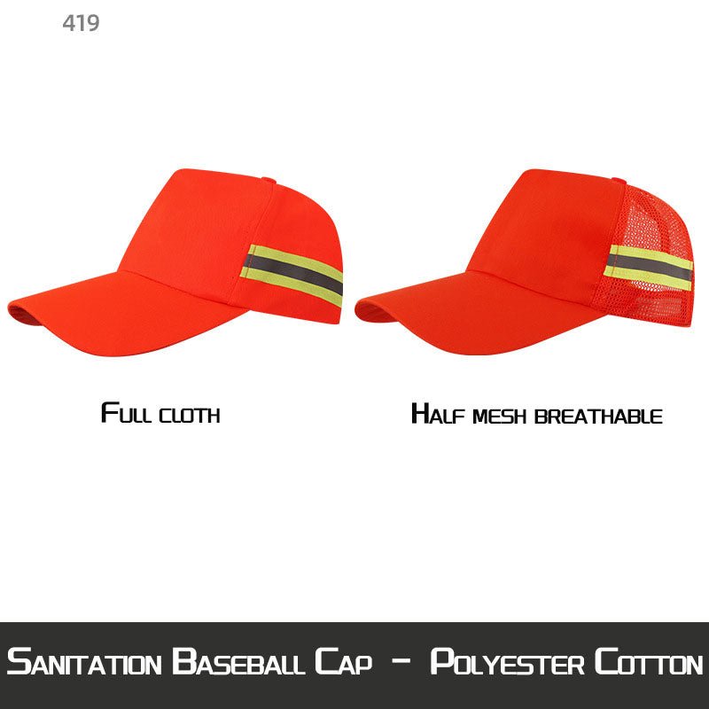 Sanitation Baseball Cap - Polyester Cotton