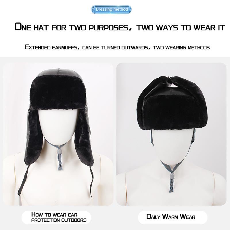 Product Name: Cold-Proof Cotton Safety Helmet - 6-Piece Sheepskin Fur