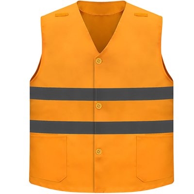 Sanitation vest-polyester-cotton railway vest