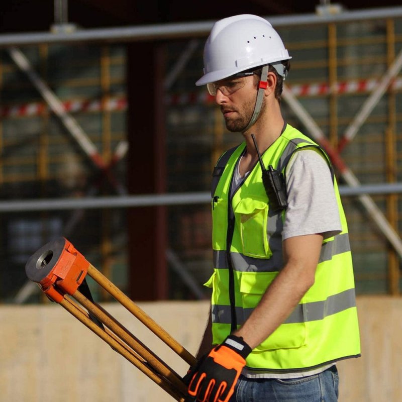 WMS High Visibility Reflective Safety Vest with Pockets