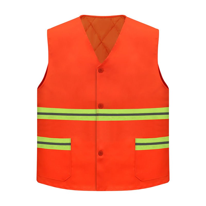 Cotton Vest - Workwear Fabric (Reflective Tape)