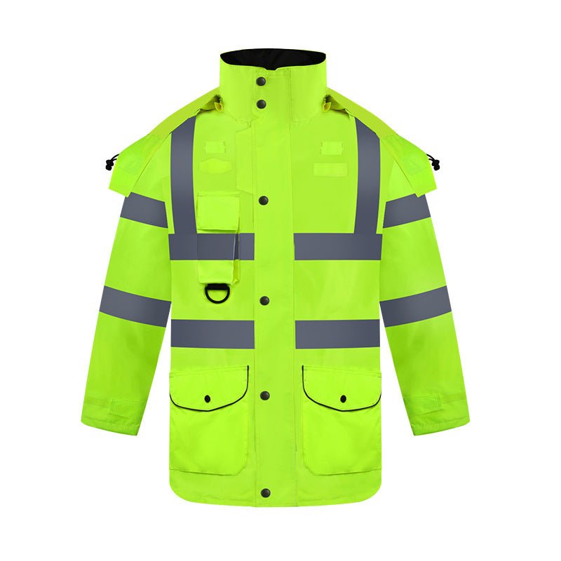 300D Oxford Cloth with PU Waterproof Layer Jacket (Reversible Design)