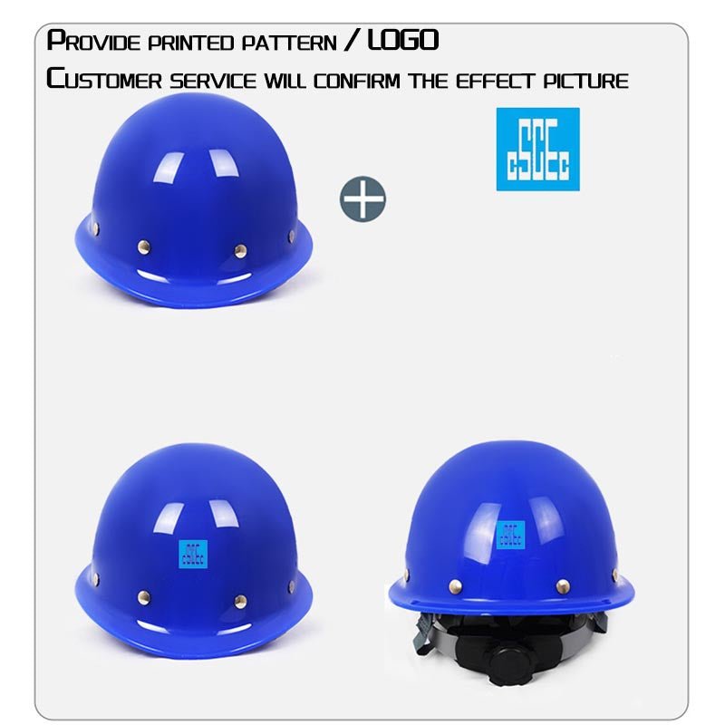 National Standard Round Helmet - Fiberglass Model (Steel Nails/Ventila