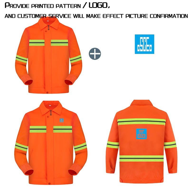 Long-sleeved suit-polyester cotton thickened twill (slant pockets)